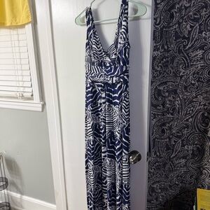 Lilly Pulitzer Sloan Oh Cabana Boy Maxi Navy and White